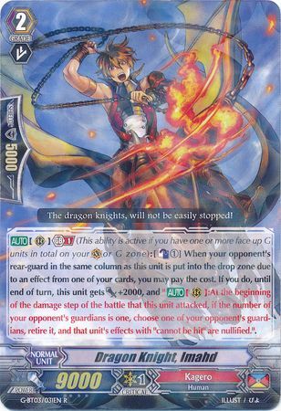 Dragon Knight Imahd G BT03 031EN Rare R G Booster Set 3 Sovereign Star Dragon Singles Dragon Knight Imahd G BT03 031EN Rare R G Booster Set 3 Sovereign Star Dragon Singles