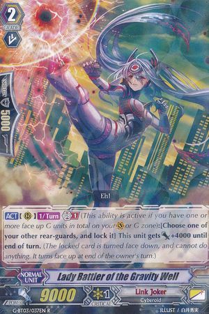 Lady Battler of the Gravity Well G BT03 037EN Rare R G Booster Set 3 Sovereign Star Dragon Singles Lady Battler of the Gravity Well G BT03 037EN Rare R G Booster Set 3 Sovereign Star Dragon Singles