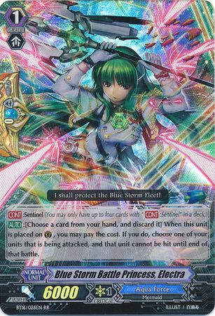 Blue Storm Battle Princess Electra BT16 026EN Double Rare RR Blue Storm Battle Princess Electra BT16 026EN Double Rare RR