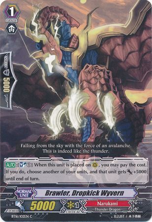 Brawler Dropkick Wyvern BT16 102EN Common C Brawler Dropkick Wyvern BT16 102EN Common C