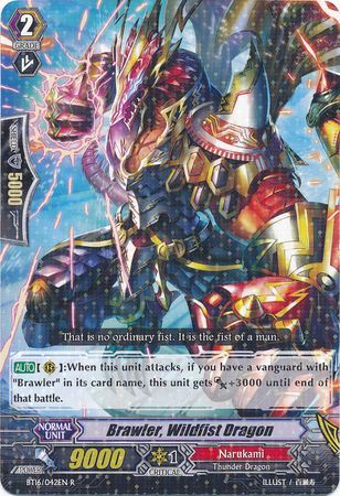 Brawler Wildfist Dragon BT16 042EN Rare R Brawler Wildfist Dragon BT16 042EN Rare R