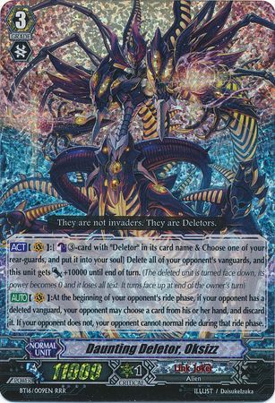 Daunting Deletor Oksizz BT16 009EN Triple Rare RRR Daunting Deletor Oksizz BT16 009EN Triple Rare RRR