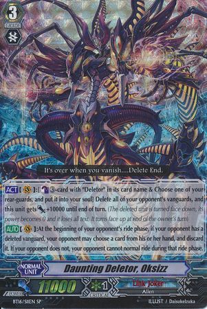 Daunting Deletor Oksizz BT16 S11EN Special Parallel SP Vol 16 Legion of Dragons Blades Ver E Singles Daunting Deletor Oksizz BT16 S11EN Special Parallel SP Vol 16 Legion of Dragons Blades Ver E Singles