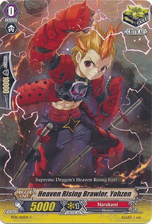 Heaven Rising Brawler Yohzen BT16 106EN Common C Vol 16 Legion of Dragons Blades Ver E Singles Heaven Rising Brawler Yohzen BT16 106EN Common C Vol 16 Legion of Dragons Blades Ver E Singles