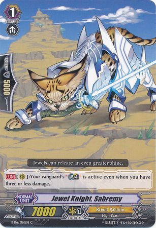 Jewel Knight Sabremy BT16 061EN Common C Jewel Knight Sabremy BT16 061EN Common C