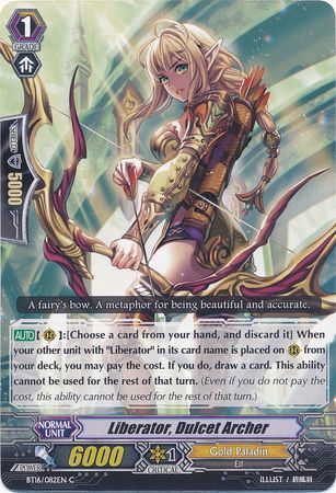 Liberator Dulcet Archer BT16 082EN Common C Liberator Dulcet Archer BT16 082EN Common C