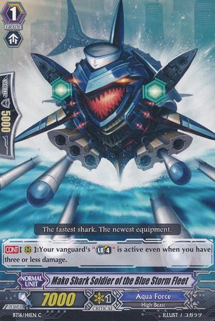 Mako Shark Soldier of the Blue Storm Fleet BT16 141EN Common C Mako Shark Soldier of the Blue Storm Fleet BT16 141EN Common C