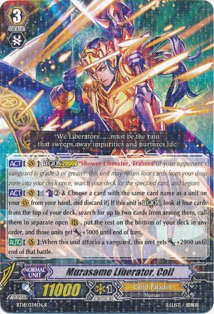 Murasame Liberator Coil BT16 034EN Rare R Vol 16 Legion of Dragons Blades Ver E Singles Murasame Liberator Coil BT16 034EN Rare R Vol 16 Legion of Dragons Blades Ver E Singles