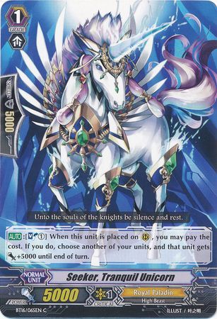 Seeker Tranquil Unicorn BT16 065EN Common C Seeker Tranquil Unicorn BT16 065EN Common C