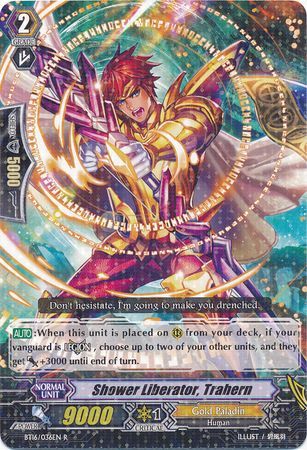Shower Liberator Trahern BT16 036EN Rare R Vol 16 Legion of Dragons Blades Ver E Singles Shower Liberator Trahern BT16 036EN Rare R Vol 16 Legion of Dragons Blades Ver E Singles