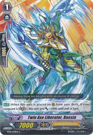 Twin Axe Liberator Bassia BT16 078EN Common C Vol 16 Legion of Dragons Blades Ver E Singles Twin Axe Liberator Bassia BT16 078EN Common C Vol 16 Legion of Dragons Blades Ver E Singles