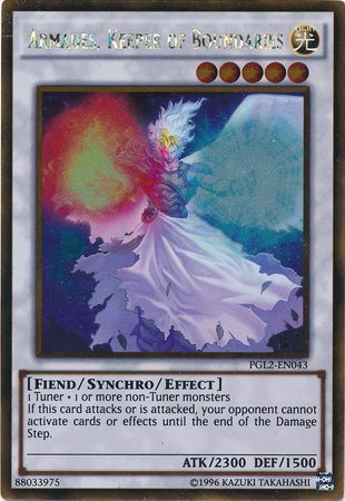 Armades Keeper of Boundaries PGL2 EN043 Gold Rare Unlimited Armades Keeper of Boundaries PGL2 EN043 Gold Rare Unlimited