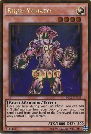 Bujin Yamato PGL2 EN035 Gold Rare Unlimited Bujin Yamato PGL2 EN035 Gold Rare Unlimited