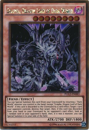 Grapha Dragon Lord of Dark World PGL2 EN083 Gold Rare Unlimited Grapha Dragon Lord of Dark World PGL2 EN083 Gold Rare Unlimited