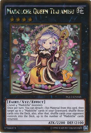 Madolche Queen Tiaramisu PGL2 EN045 Gold Rare Unlimited Premium Gold Return of the Bling Unlimited Singles Madolche Queen Tiaramisu PGL2 EN045 Gold Rare Unlimited Premium Gold Return of the Bling Unlimited Singles