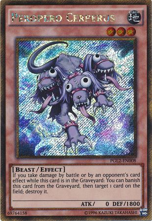 Peropero Cerperus PGL2 EN008 Gold Secret Rare Unlimited Premium Gold Return of the Bling Unlimited Singles Peropero Cerperus PGL2 EN008 Gold Secret Rare Unlimited Premium Gold Return of the Bling Unlimited Singles