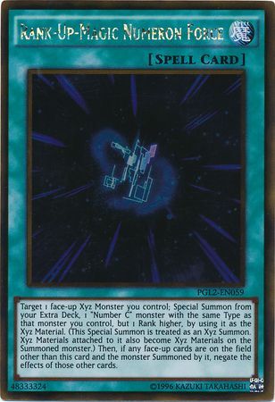 Rank Up Magic Numeron Force PGL2 EN059 Gold Rare Unlimited Rank Up Magic Numeron Force PGL2 EN059 Gold Rare Unlimited