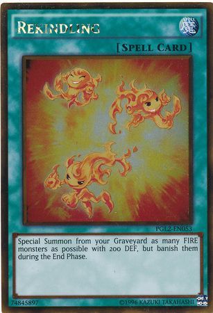 Rekindling PGL2 EN053 Gold Rare Unlimited Premium Gold Return of the Bling Unlimited Singles Rekindling PGL2 EN053 Gold Rare Unlimited Premium Gold Return of the Bling Unlimited Singles