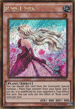 Rose Lover PGL2 EN003 Gold Secret Rare Unlimited Premium Gold Return of the Bling Unlimited Singles Rose Lover PGL2 EN003 Gold Secret Rare Unlimited Premium Gold Return of the Bling Unlimited Singles