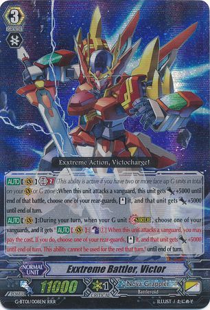Exxtreme Battler Victor G BT01 008EN Triple Rare RRR Exxtreme Battler Victor G BT01 008EN Triple Rare RRR