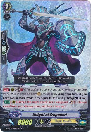 Knight of Fragment G BT01 010EN Double Rare RR G Booster Set 1 Generation Stride Singles Knight of Fragment G BT01 010EN Double Rare RR G Booster Set 1 Generation Stride Singles