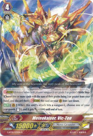 Meteokaiser Vic Ten G BT01 035EN Rare R Meteokaiser Vic Ten G BT01 035EN Rare R