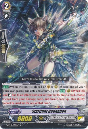 Starlight Hedgehog G BT01 084EN Common C Starlight Hedgehog G BT01 084EN Common C