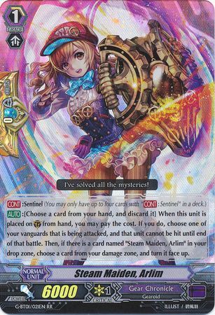 Steam Maiden Arlim G BT01 021EN Double Rare RR Steam Maiden Arlim G BT01 021EN Double Rare RR