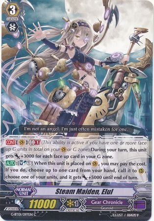 Steam Maiden Elul G BT01 097EN Common C Steam Maiden Elul G BT01 097EN Common C
