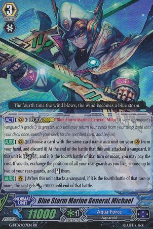 Blue Storm Marine General Michael G BT02 017EN Double Rare RR Blue Storm Marine General Michael G BT02 017EN Double Rare RR