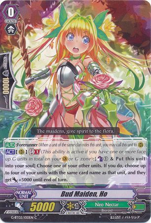 Bud Maiden Ho G BT02 100EN Common C Bud Maiden Ho G BT02 100EN Common C