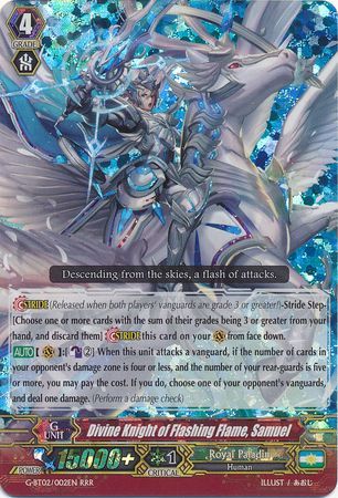 Divine Knight of Flashing Flame Samuel G BT02 002EN Triple Rare RRR G Booster Set 2 Soaring Ascent of Gale Blossom Singles Divine Knight of Flashing Flame Samuel G BT02 002EN Triple Rare RRR G Booster Set 2 Soaring Ascent of Gale Blossom Singles