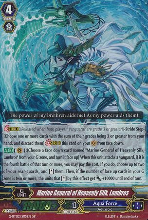 Marine General of Heavenly Silk Lambros G BT02 S05EN Special Parallel SP Marine General of Heavenly Silk Lambros G BT02 S05EN Special Parallel SP