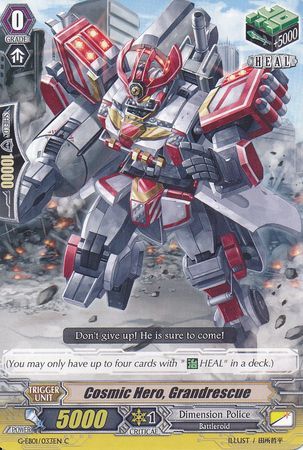 Cosmic Hero Grandrescue G EB01 033EN Common C G Extra Booster Vol 01 Cosmic Roar Singles Cosmic Hero Grandrescue G EB01 033EN Common C G Extra Booster Vol 01 Cosmic Roar Singles