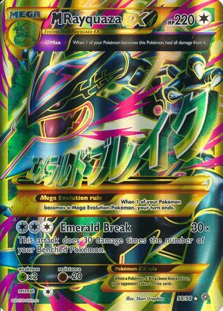Pokemon Shiny Rayquaza EX Box w/ Shiny Mega Rayquaza Jumbo Card -   HD wallpaper