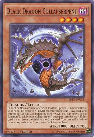 Black Dragon Collapserpent SDSE EN023 Common 1st Edition Black Dragon Collapserpent SDSE EN023 Common 1st Edition