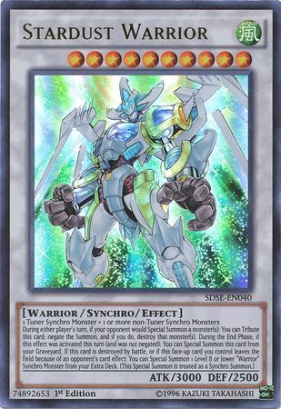 Stardust Warrior SDSE EN040 Ultra Rare 1st Edition Stardust Warrior SDSE EN040 Ultra Rare 1st Edition