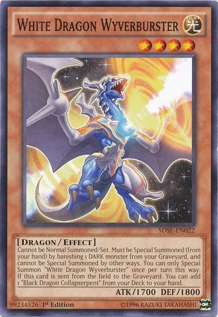 White Dragon Wyverburster SDSE EN022 Common 1st Edition White Dragon Wyverburster SDSE EN022 Common 1st Edition