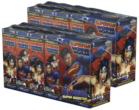 Superman and Wonder Woman Case of 2 Booster Bricks DC Heroclix Heroclix Sealed Product Superman and Wonder Woman Case of 2 Booster Bricks DC Heroclix Heroclix Sealed Product
