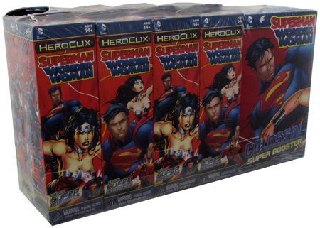 Superman and Wonder Woman Sealed Brick of 8 Boosters 1 Super Booster DC Heroclix Heroclix Sealed Product Superman and Wonder Woman Sealed Brick of 8 Boosters 1 Super Booster DC Heroclix Heroclix Sealed Product