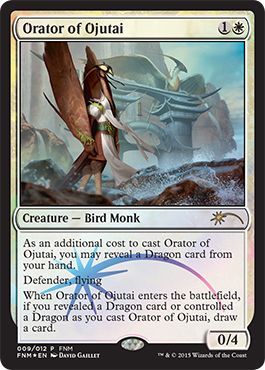 Orator of Ojutai 009 012 FNM Foil Promo Magic The Gathering Promo Cards Orator of Ojutai 009 012 FNM Foil Promo Magic The Gathering Promo Cards