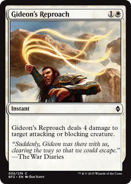 Gideon s Reproach 030 274 Battle for Zendikar Singles Gideon s Reproach 030 274 Battle for Zendikar Singles