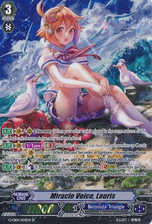 Miracle Voice Lauris G CB01 S04EN Special Parallel SP G Clan Booster 1 Academy of Divas Singles Miracle Voice Lauris G CB01 S04EN Special Parallel SP G Clan Booster 1 Academy of Divas Singles