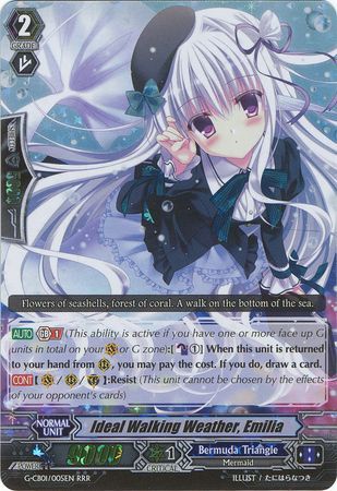 Ideal Walking Weather Emilia G CB01 005EN Triple Rare RRR Ideal Walking Weather Emilia G CB01 005EN Triple Rare RRR