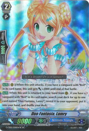 Duo Fantasia Lamry G CB01 008EN W Double Rare RR Duo Fantasia Lamry G CB01 008EN W Double Rare RR