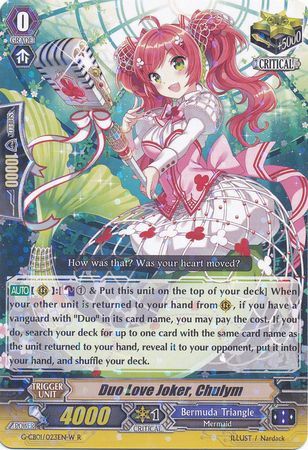 Duo Love Joker Chulym G CB01 023EN W Prism Rare R Duo Love Joker Chulym G CB01 023EN W Prism Rare R