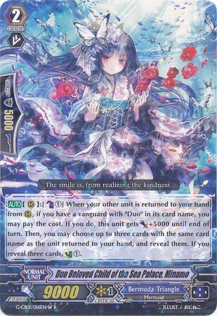 Duo Beloved Child of the Sea Palace Minamo G CB01 016EN W Prism Rare R Duo Beloved Child of the Sea Palace Minamo G CB01 016EN W Prism Rare R