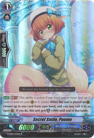 Secret Smile Puumo G CB01 021EN Rare R G Clan Booster 1 Academy of Divas Singles Secret Smile Puumo G CB01 021EN Rare R G Clan Booster 1 Academy of Divas Singles