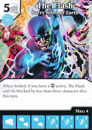 The Flash Barry Allen of Earth Common DC Dice Masters War of Light Singles The Flash Barry Allen of Earth Common DC Dice Masters War of Light Singles