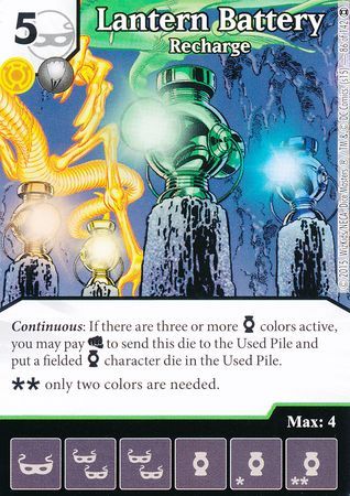 Lantern Battery Recharge Uncommon DC Dice Masters War of Light Singles Lantern Battery Recharge Uncommon DC Dice Masters War of Light Singles